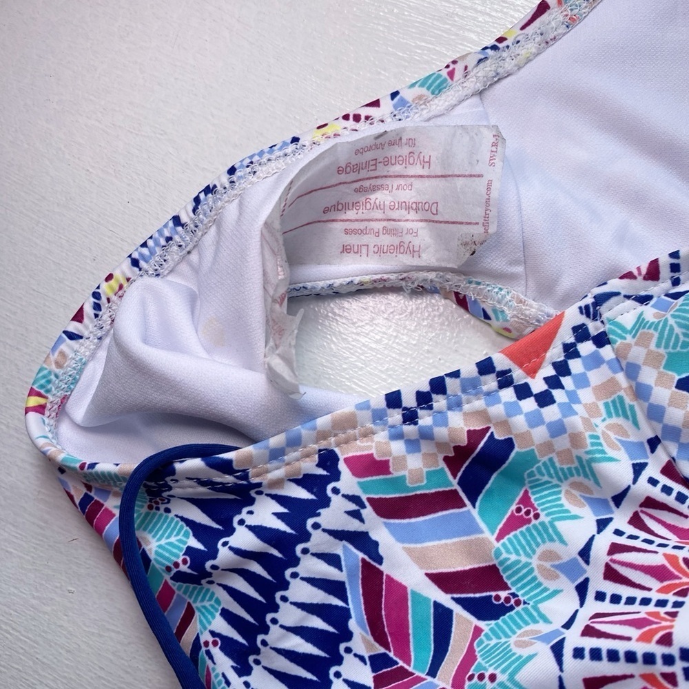 Bar III Colorful Patterned Women's Swimsuit - Picture 13 of 13